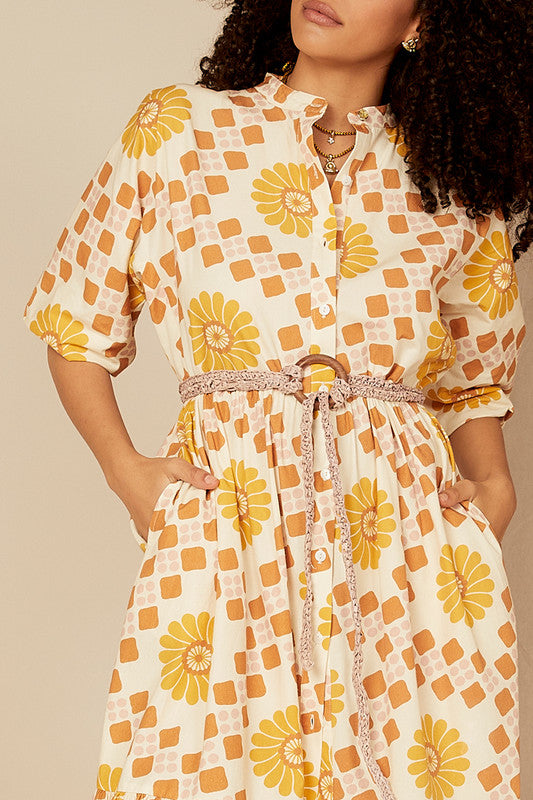 DRESS SPIRAL DOLMAN MIDI