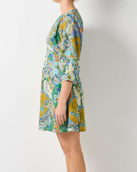 DRESS RIVOLI - PEONY PATCHWORK - LAST ONE SIZE 10!