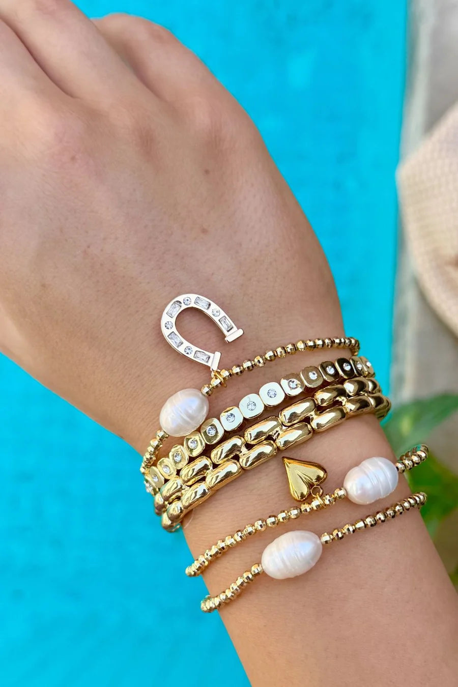 BRACELET ADELLA - PEARL & HEART