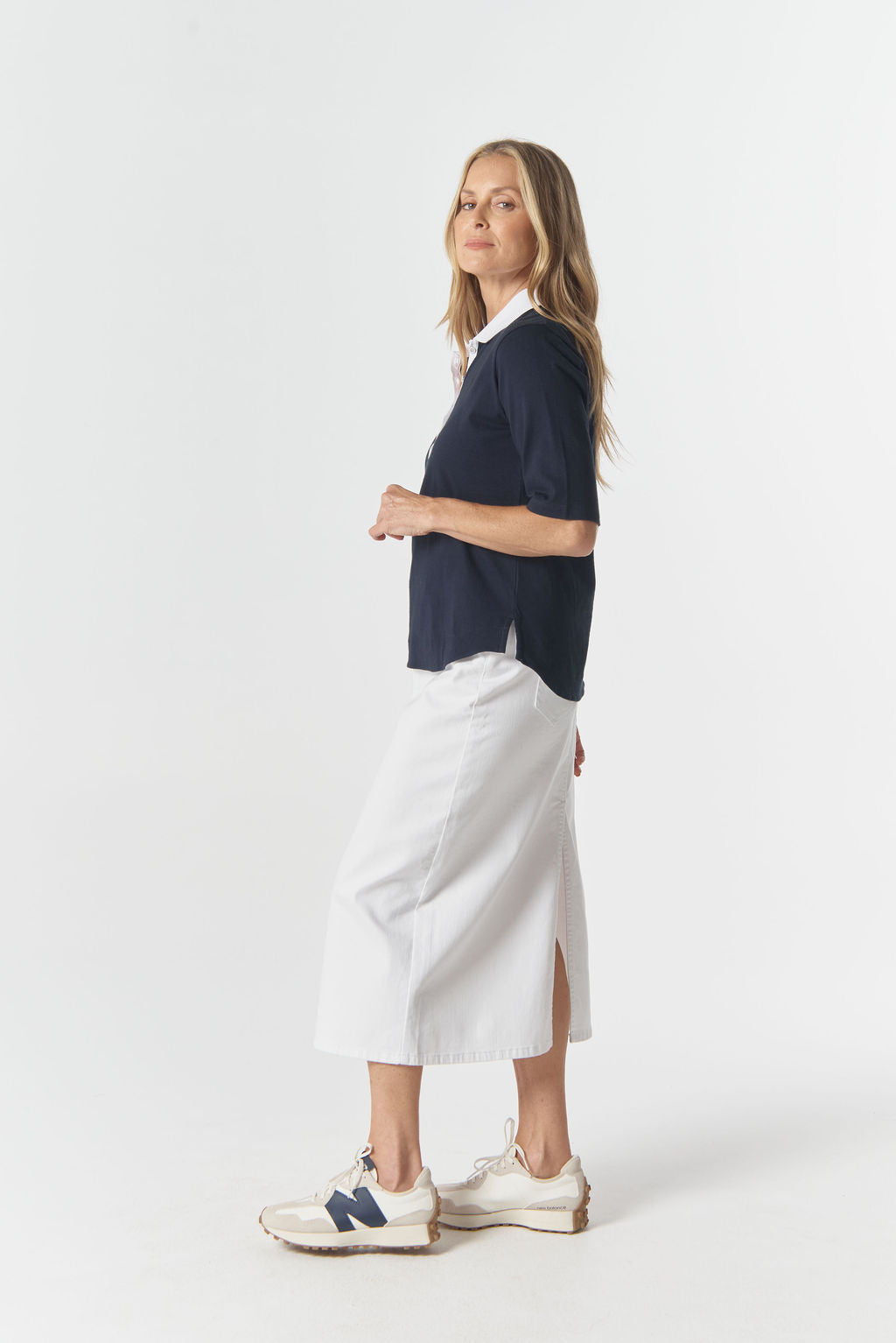 POLO THE HERITAGE 3/4 SLEEVE - DARK NAVY