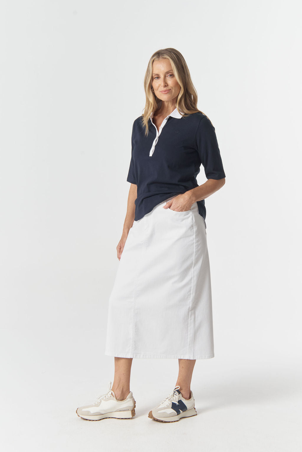 POLO THE HERITAGE 3/4 SLEEVE - DARK NAVY