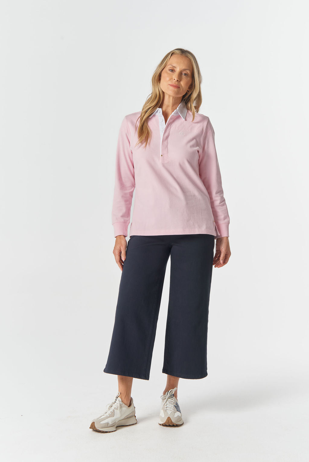 JUMPER THE TRADITIONAL COTTON RUGBY - PINK A BOO