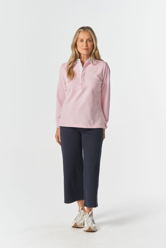 JUMPER THE TRADITIONAL COTTON RUGBY - PINK A BOO