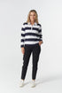 JUMPER TRAVEL COTTON JERSEY POLO - DARK NAVY/WHITE