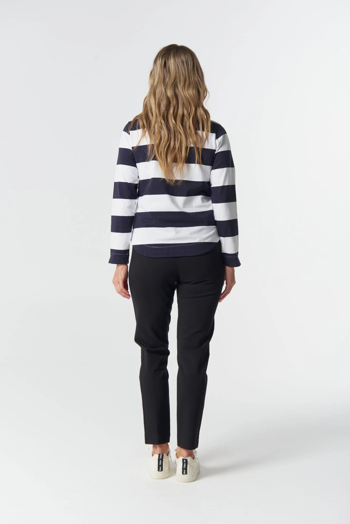 JUMPER TRAVEL COTTON JERSEY POLO - DARK NAVY/WHITE