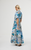 DRESS MAEVE MAXI - CYAN PATCHWORK