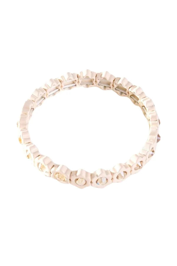 BRACELET - FLOWER POWER - CREAM