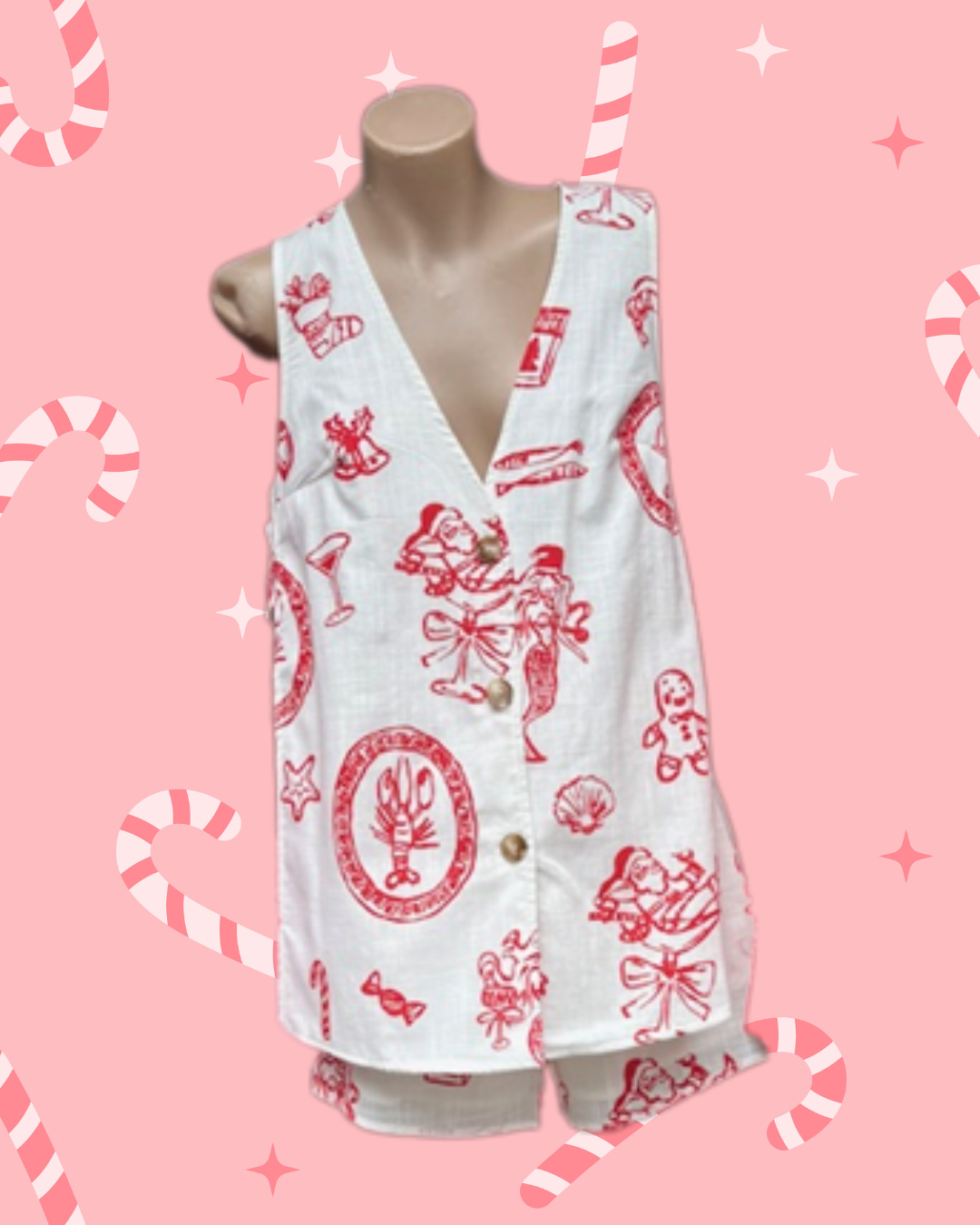 SET SANTA PANEL SHORT