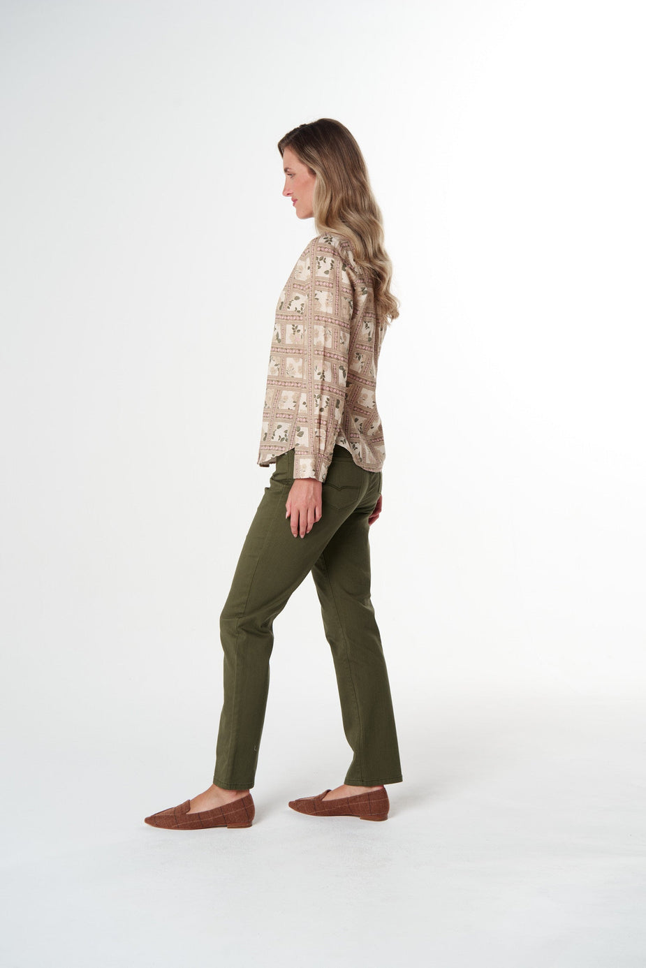SHIRT CLASSIC LINEN/COTTON - TEXAS PRINT