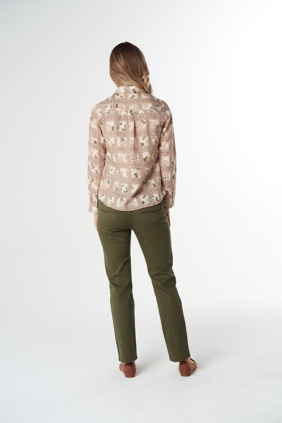 SHIRT CLASSIC LINEN/COTTON - TEXAS PRINT