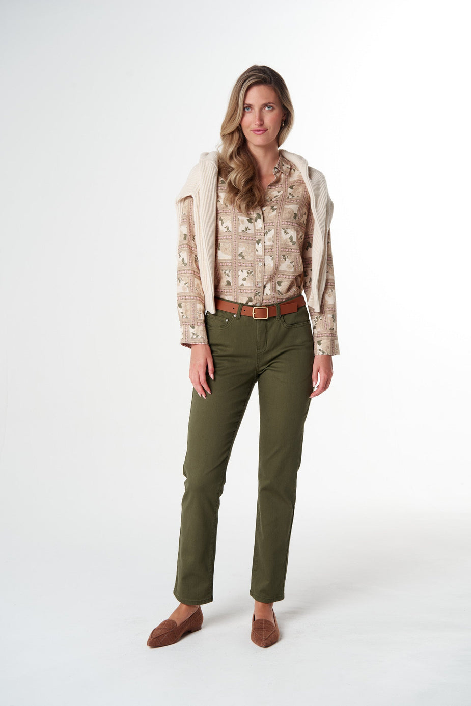 SHIRT CLASSIC LINEN/COTTON - TEXAS PRINT