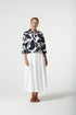 SHIRT LEAF PRINT 3/4 SLEEVE