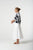 SHIRT LEAF PRINT 3/4 SLEEVE