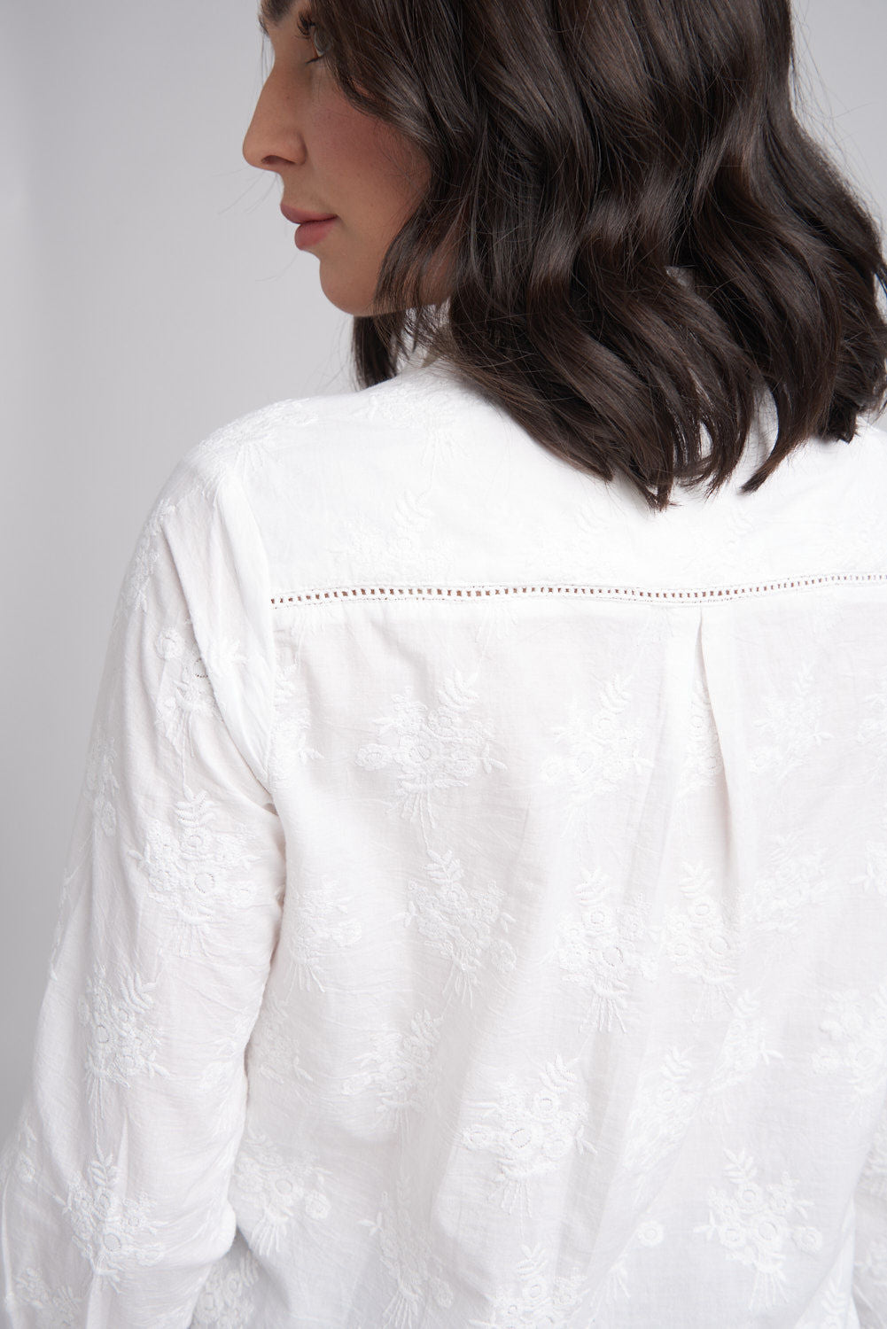 SHIRT LADDER LACE EMBROIDERED