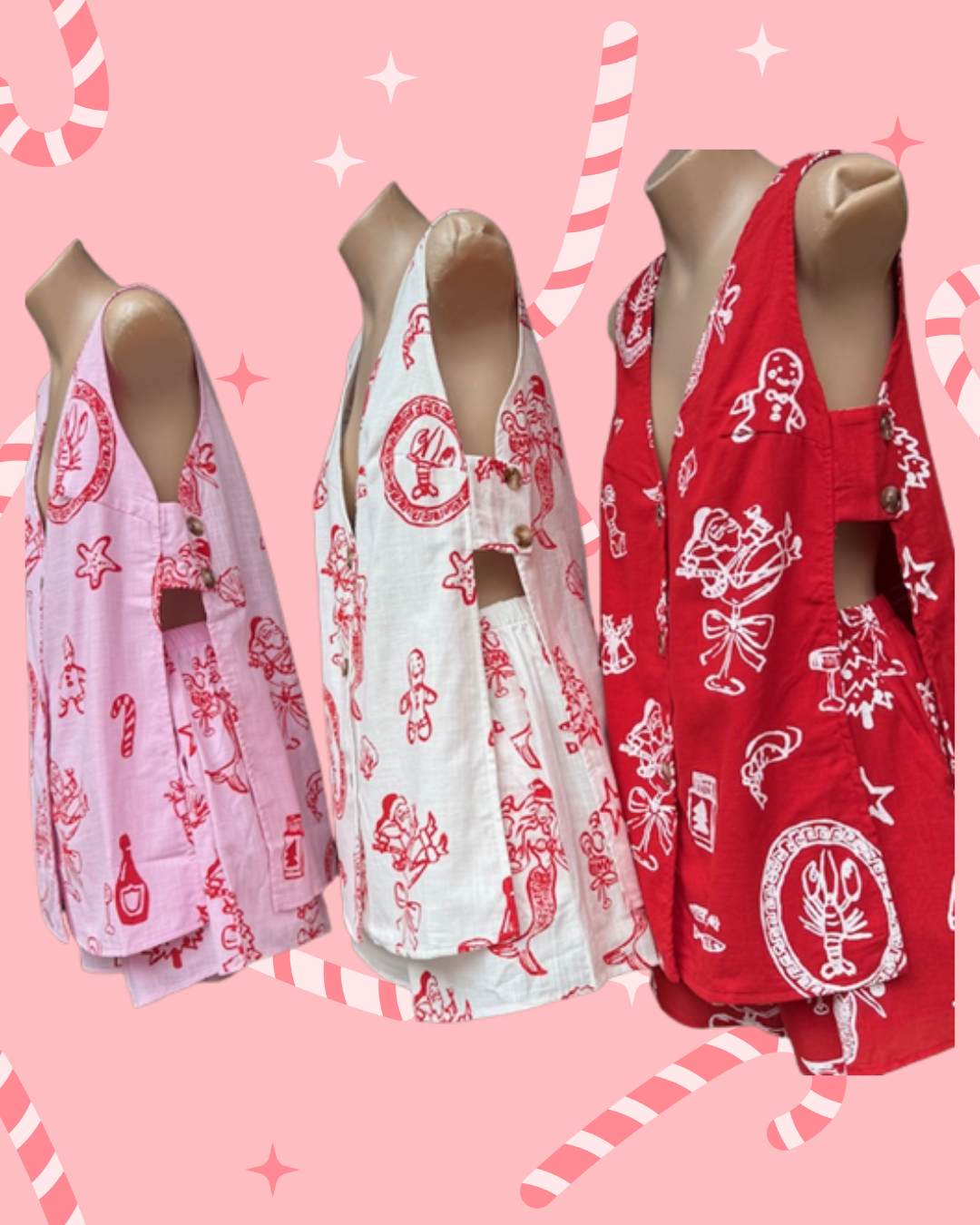 SET SANTA PANEL SHORT