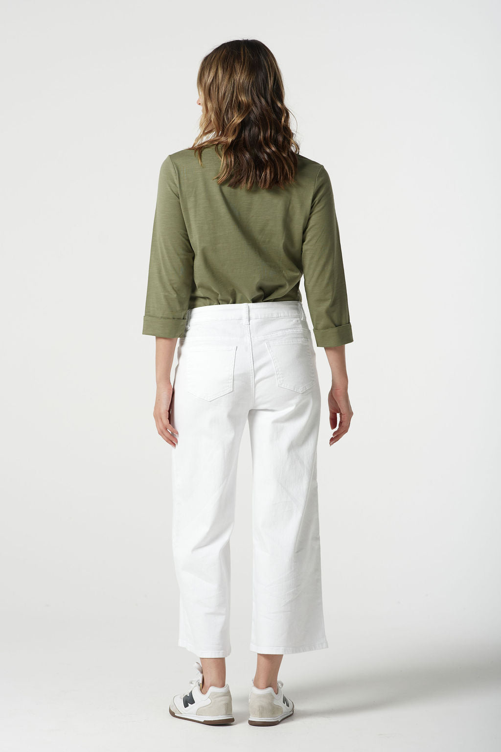 JEAN 5 POCKET CROP WIDE LEG