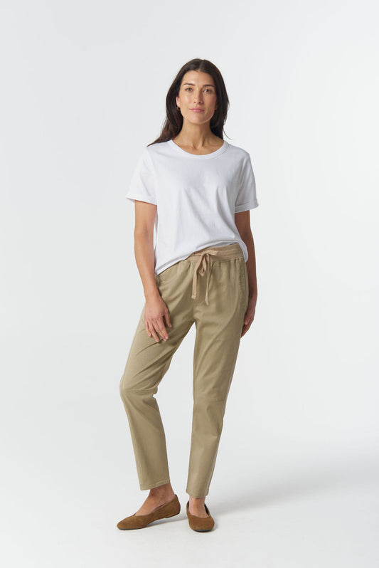 JOGGER WEEKEND COTTON STRETCH - BEIGE
