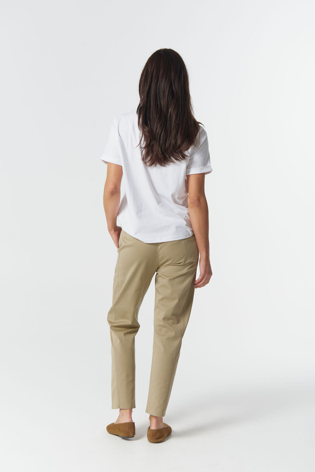 JOGGER WEEKEND COTTON STRETCH - BEIGE