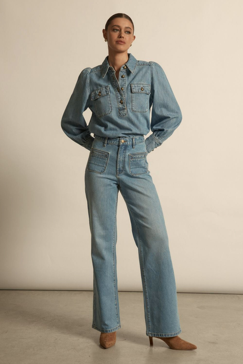 JEAN FOND - MID DENIM
