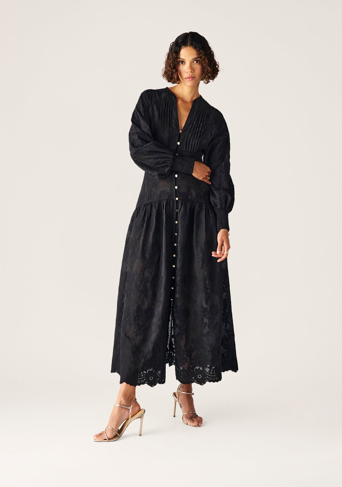 DRESS EDITH LACE MAXI