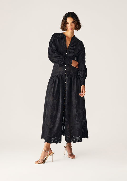 DRESS EDITH LACE MAXI