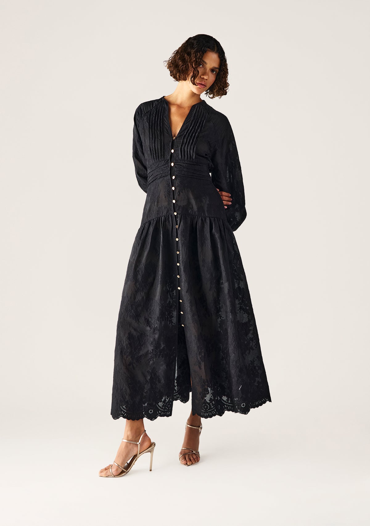 DRESS EDITH LACE MAXI