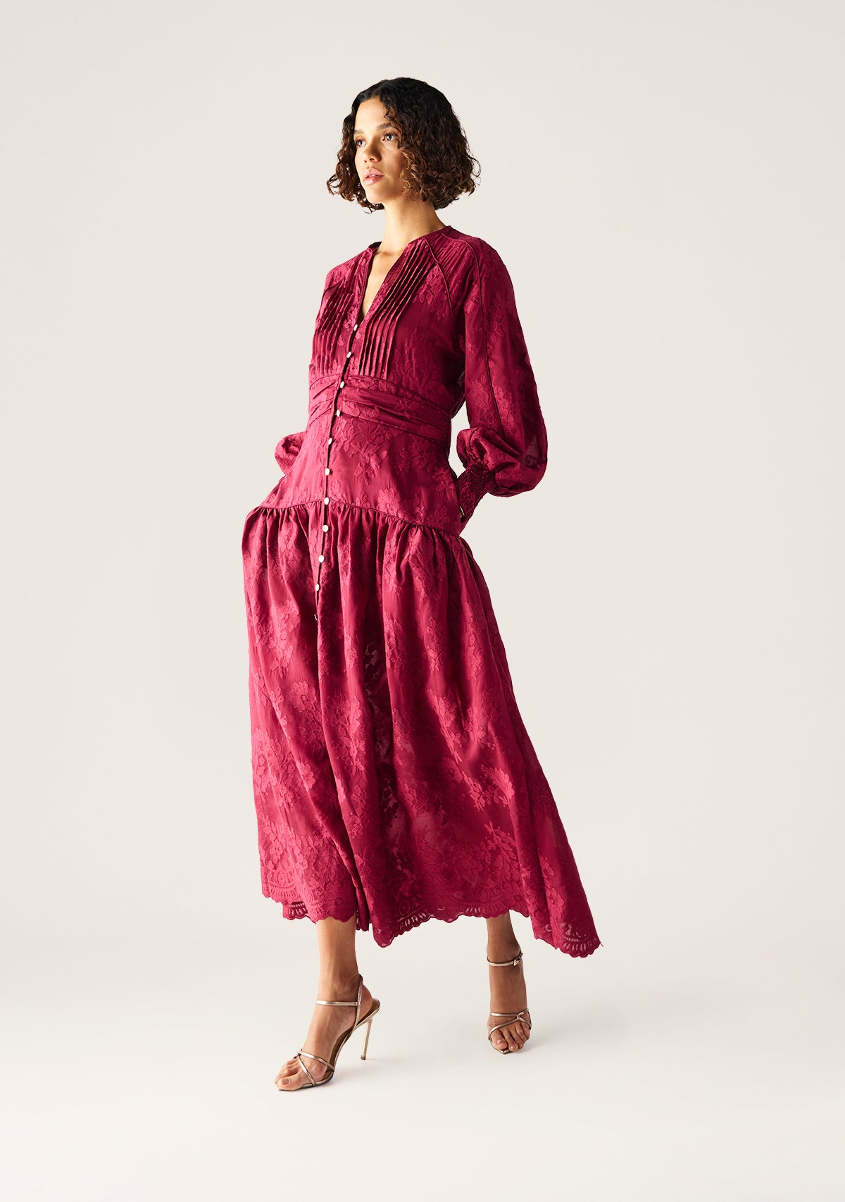 DRESS EDITH LACE MAXI