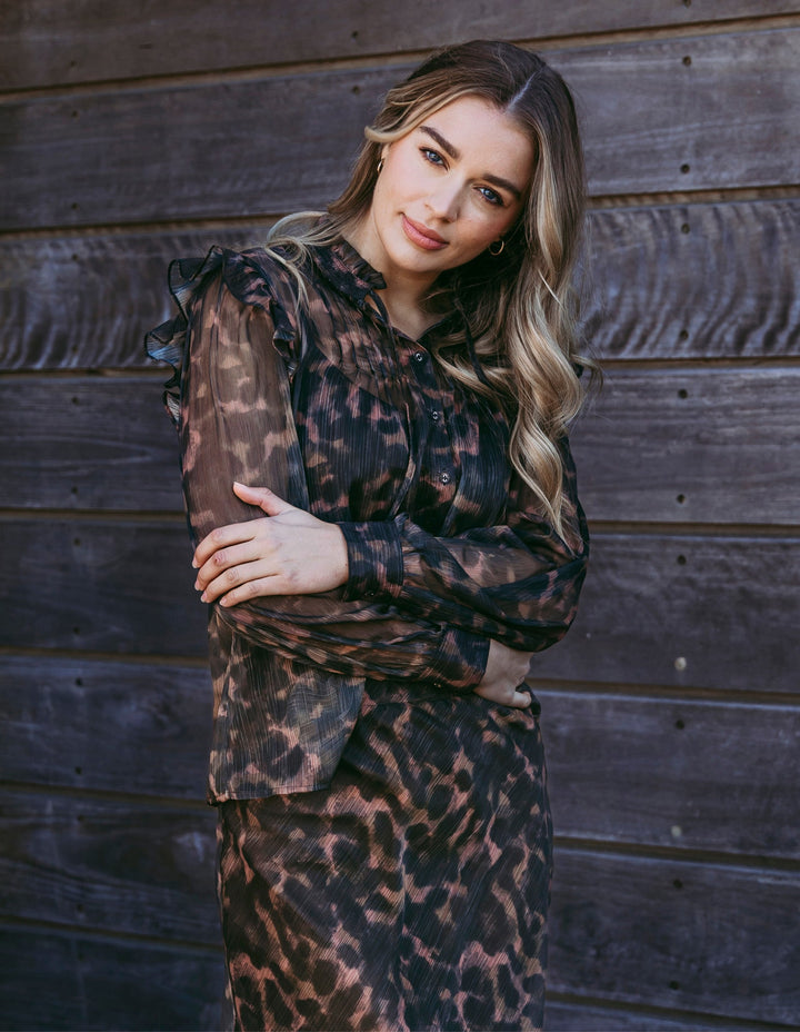 TOP TULLIANA LEOPARD