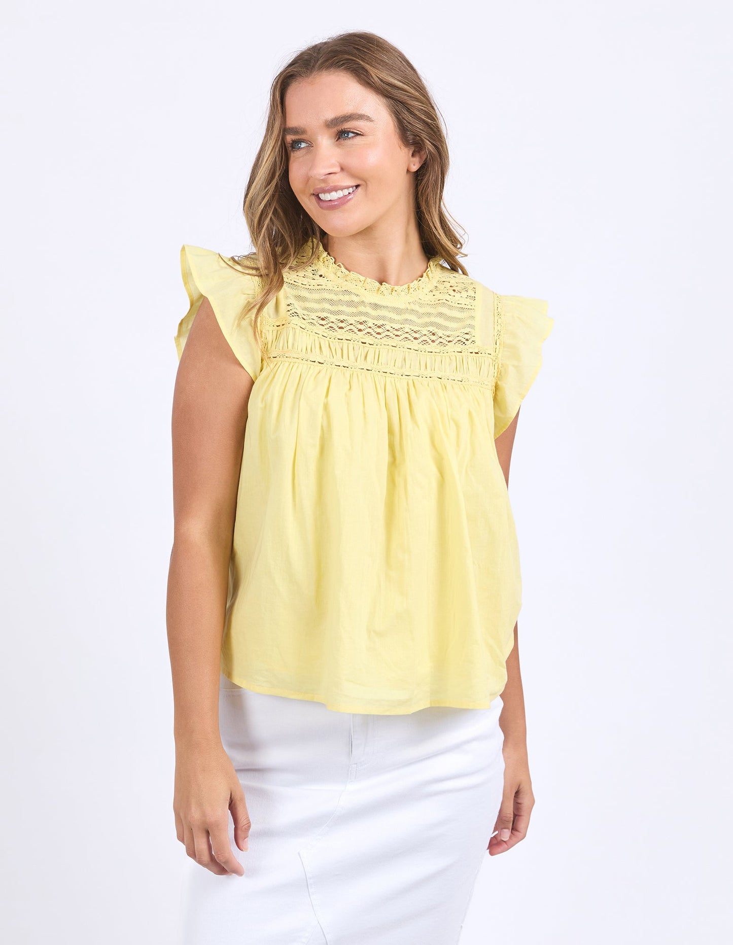 TOP ADELYN - LEMON
