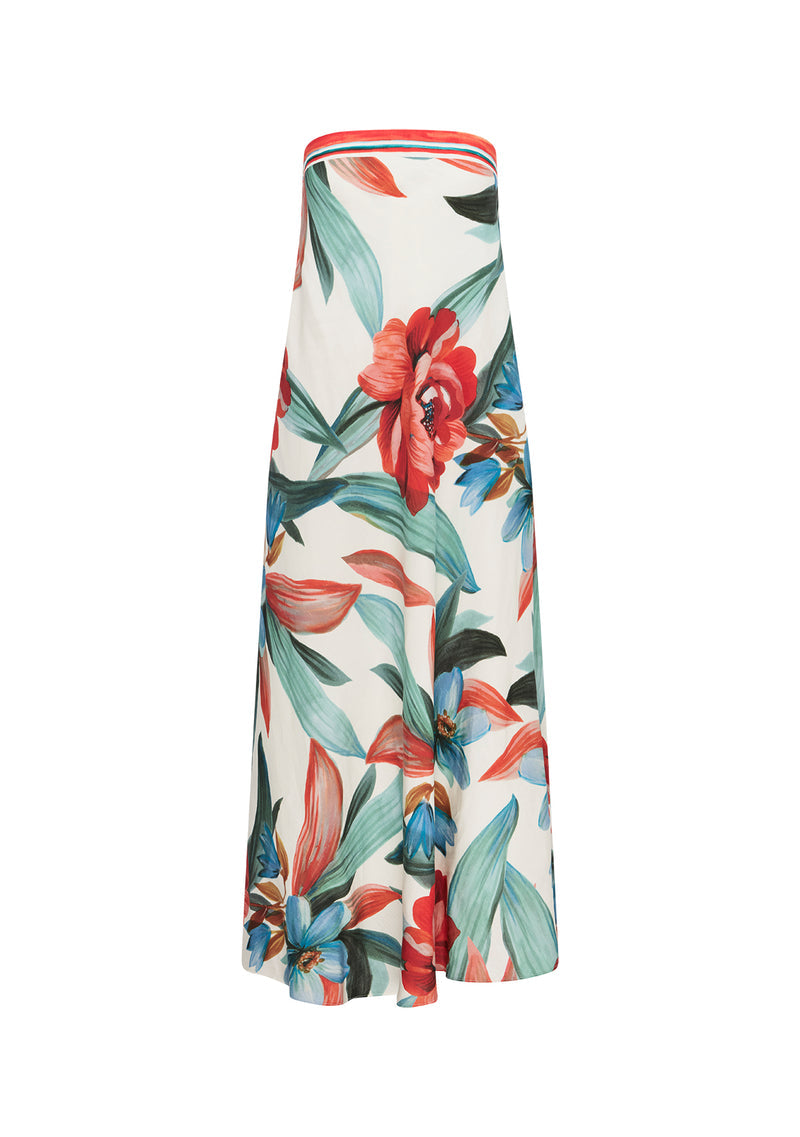 DRESS FIORINA PRINT STRAPLESS