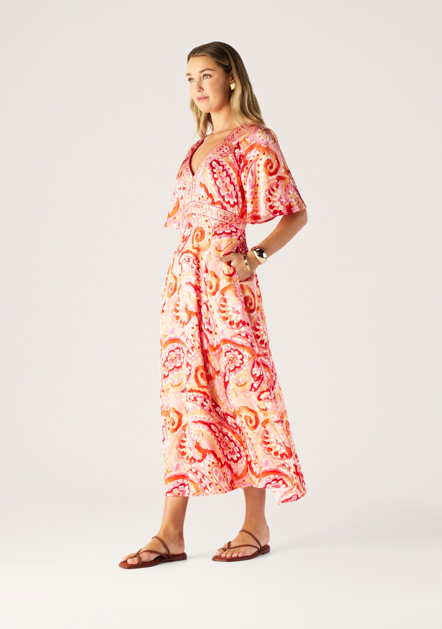 DRESS SERENA PRINT MIDI