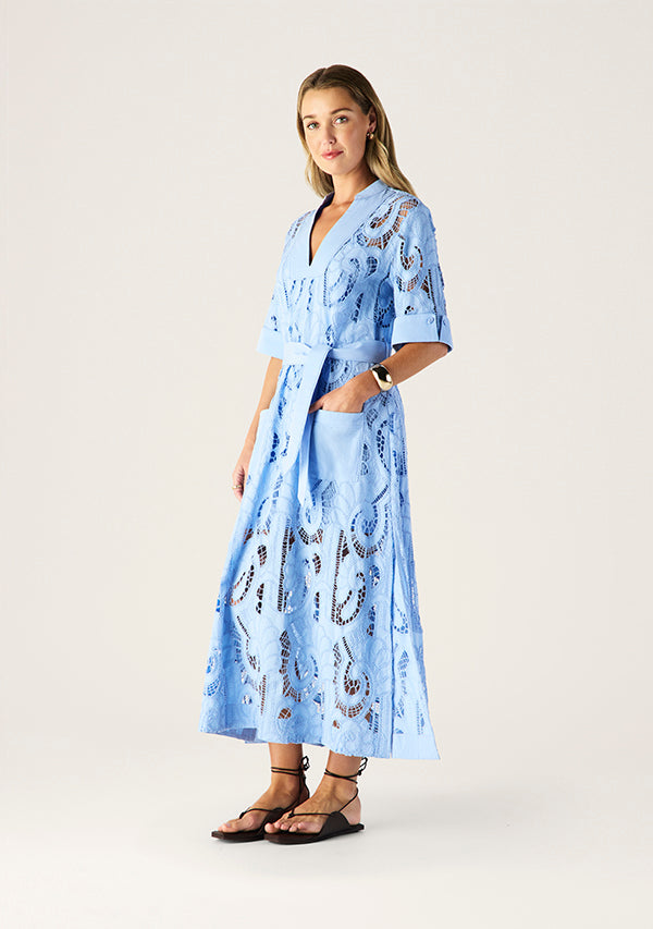 DRESS MARBELLA - CORNFLOWER BLUE