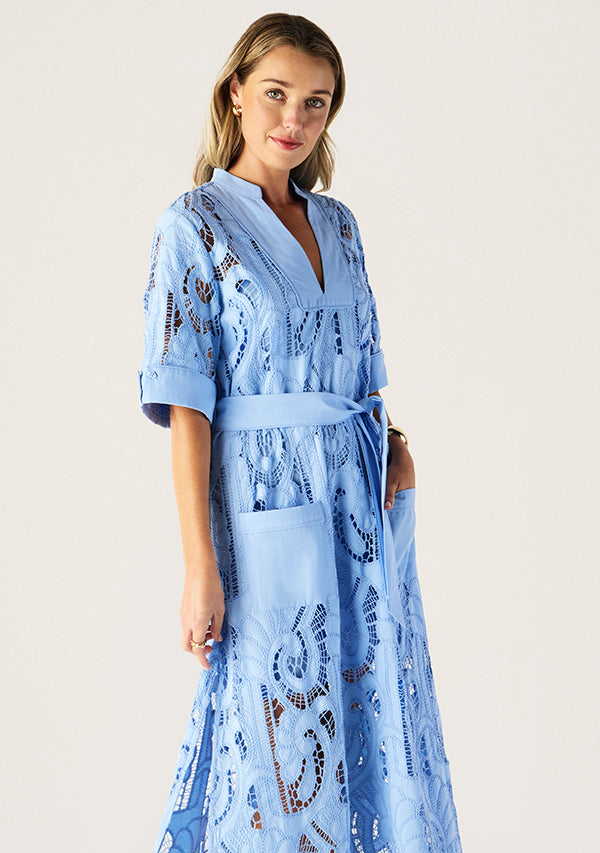 DRESS MARBELLA - CORNFLOWER BLUE