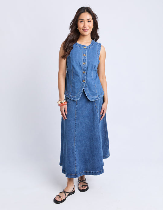 VEST ABBOTT - MID BLUE