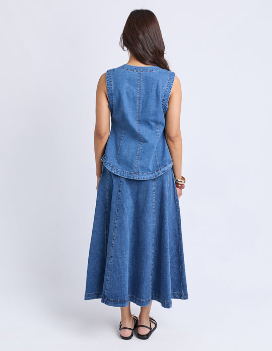 VEST ABBOTT - MID BLUE