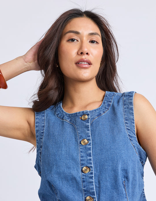 VEST ABBOTT - MID BLUE
