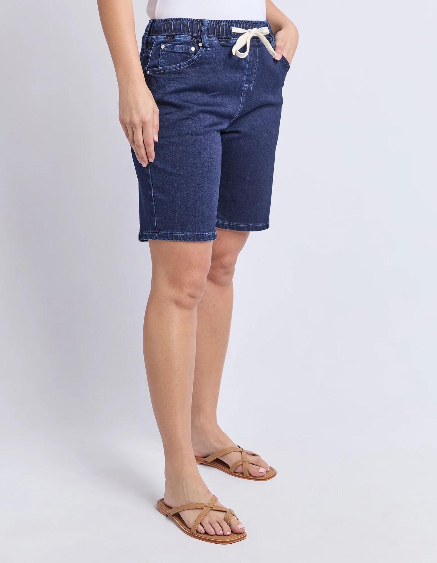SHORTS GABBY BERMUDA - DARK INDIGO