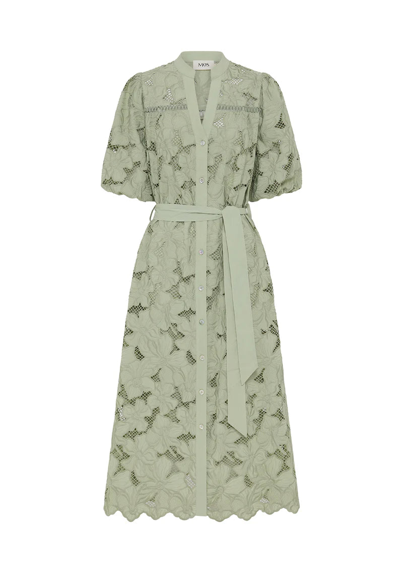DRESS WHISPER EMBROIDERY SHIRT DRESS
