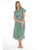 DRESS SHORT SLEEVED BELTED LINEN