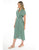 DRESS SHORT SLEEVED BELTED LINEN