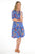 DRESS COBALT FLORA