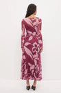 DRESS PETA SHEER MAXI - FLORAL