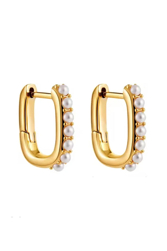 EARRINGS HENNY PEARL HOOPS