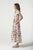 DRESS GLISTEN LINEN CAP SLEEVE - FLORAL STITCHES