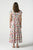 DRESS GLISTEN LINEN CAP SLEEVE - FLORAL STITCHES