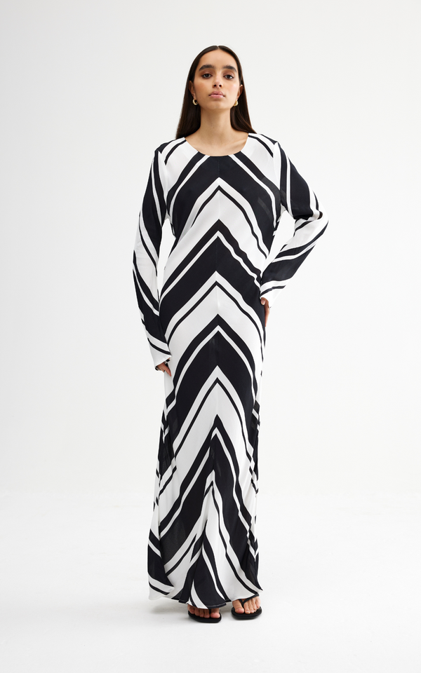 DRESS GEORGIA - CLASSIC CHEVRON