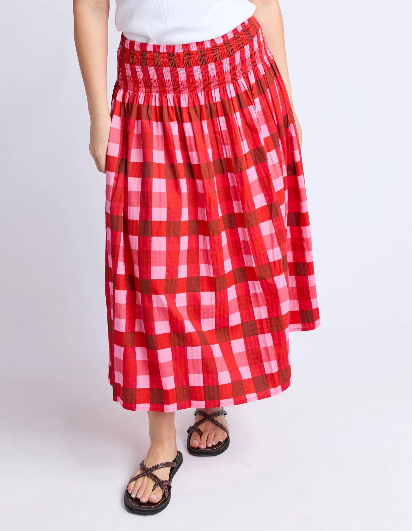 SKIRT EDIN - POPPY CHECK