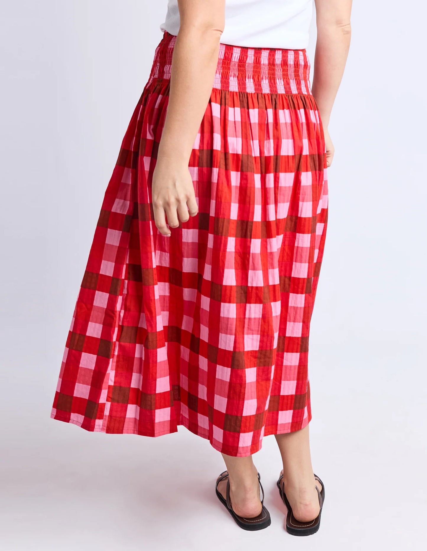 SKIRT EDIN - POPPY CHECK