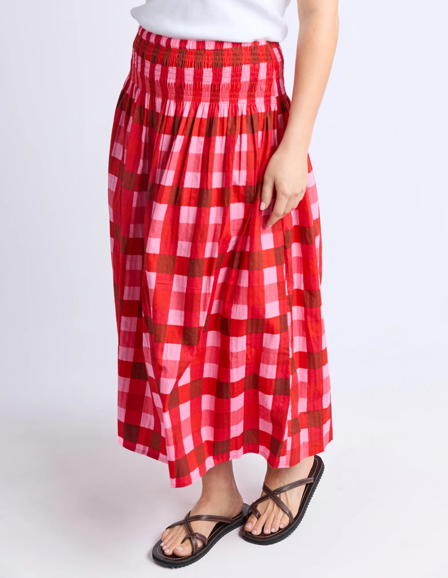 SKIRT EDIN - POPPY CHECK