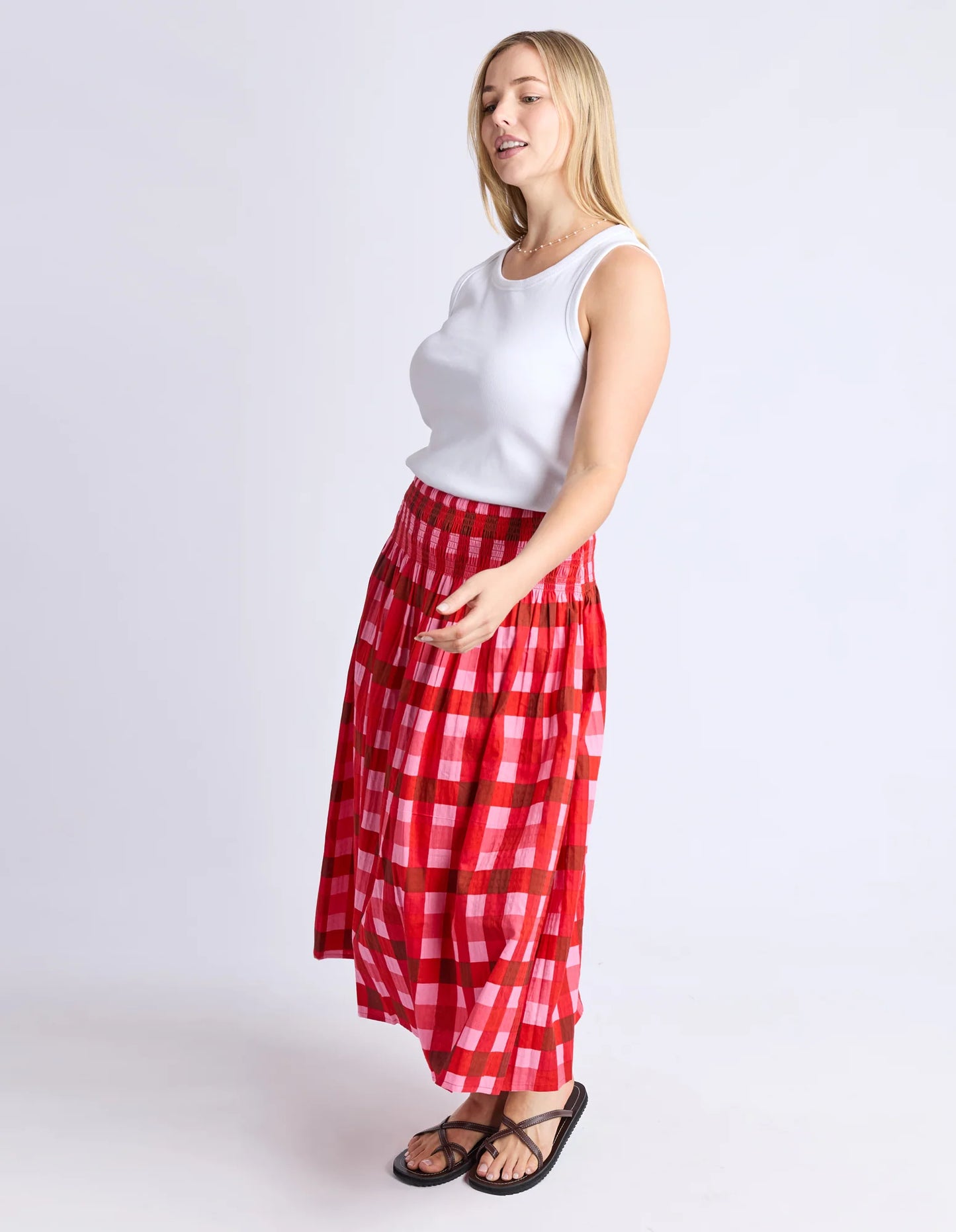 SKIRT EDIN - POPPY CHECK